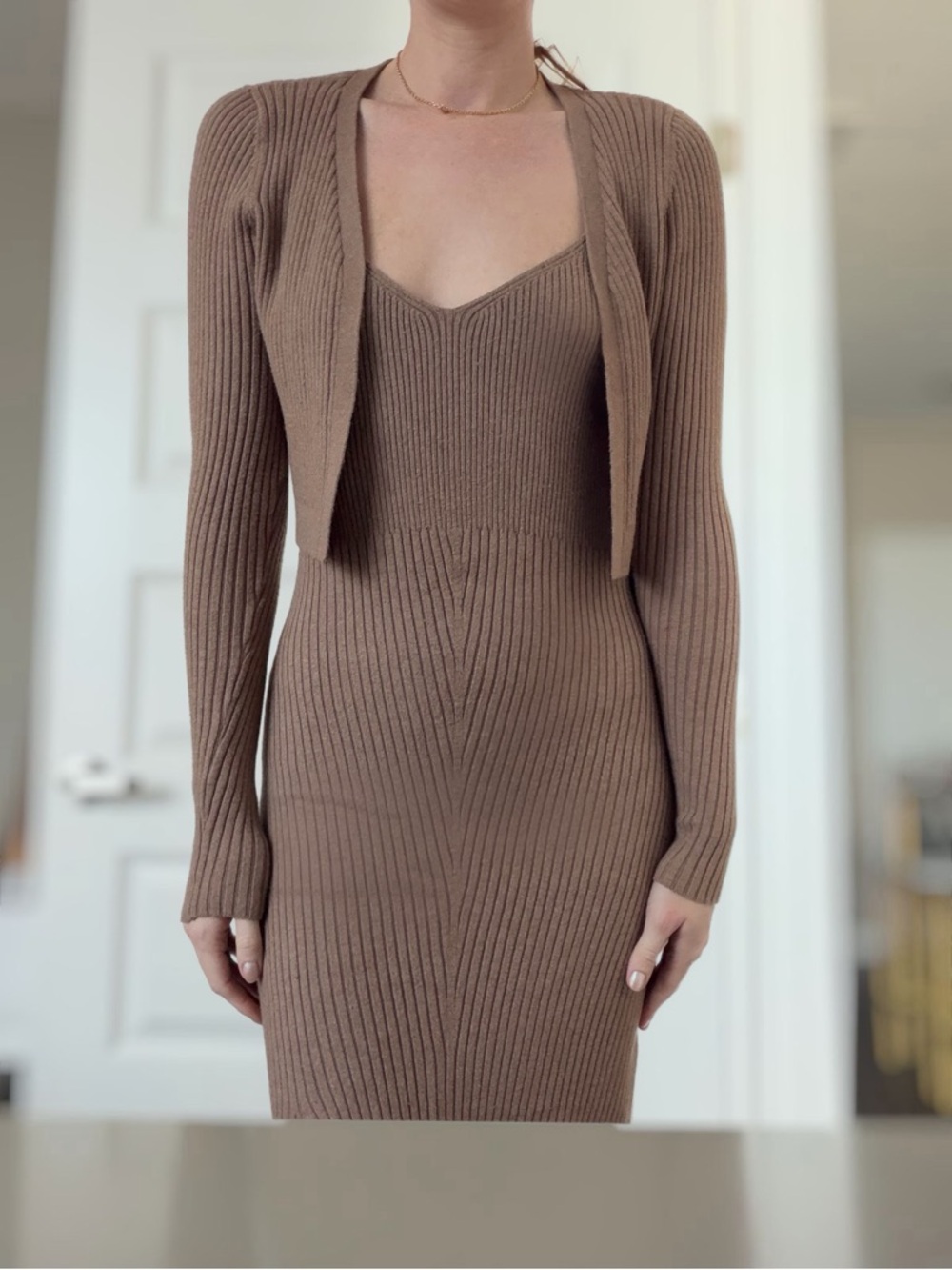 Abercrombie & Fitch Sweater Dress Cardigan Set